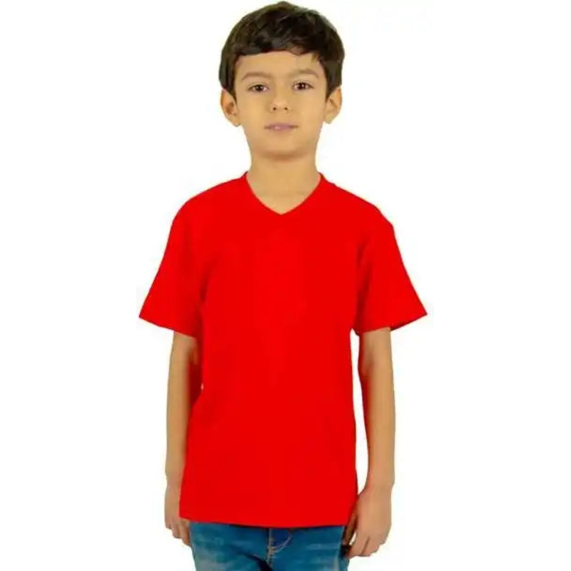Shaka Wear SHVEEY Youth V-Neck T-Shirt – Red