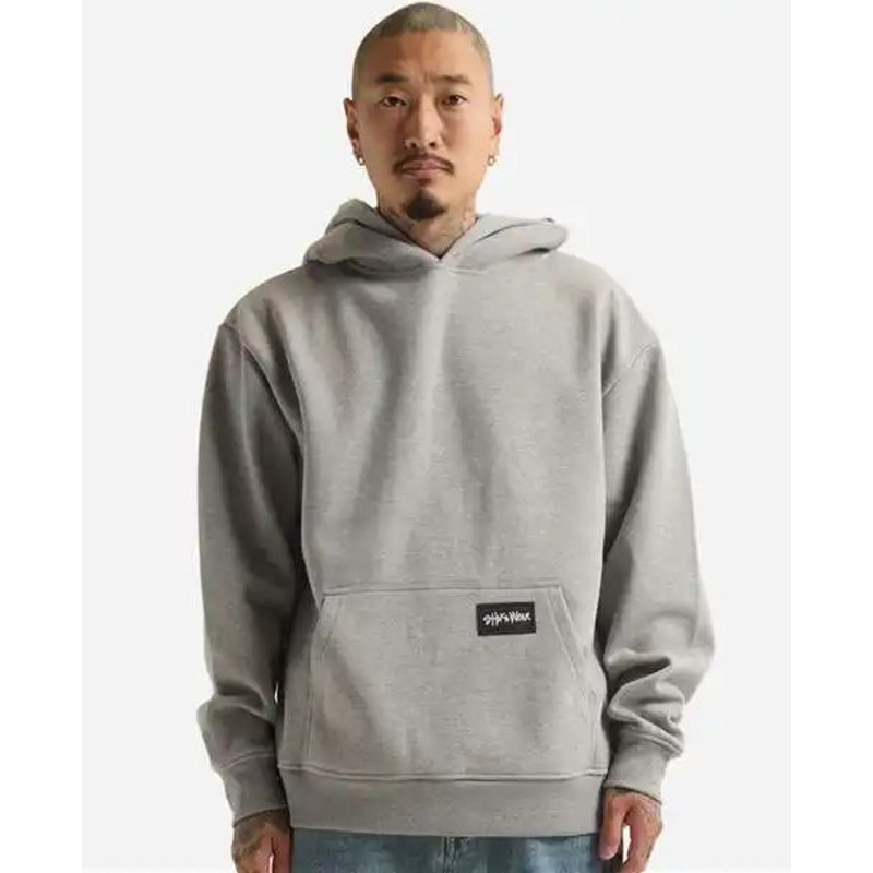 Shaka Wear SHEHP Men’s Essential Super Heavyweight Hooded Sweatshirt – Heather Gray