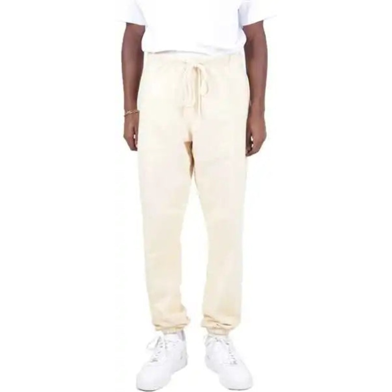 Shaka Wear SHGLS Men’s Los Angeles Garment Dyed Sweatpants – Cream