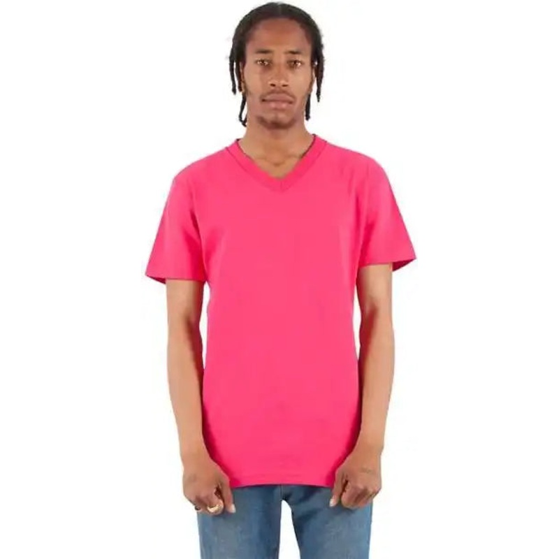 Shaka Wear SHVEE Unisex V-Neck T-Shirt – Hot Pink
