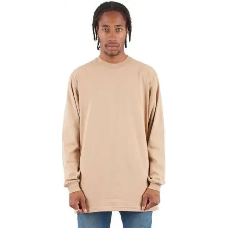 Shaka Wear SHALS Unisex Active Long Sleeve T-Shirt – Khaki