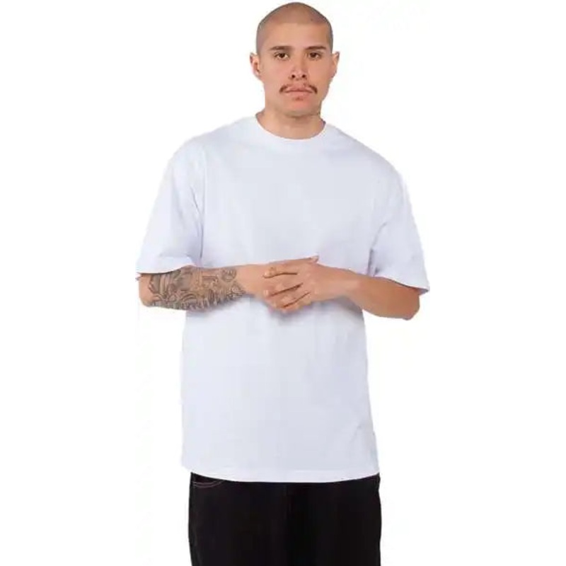 Shaka Wear SHMHSST Men’s Tall Max Heavyweight T-Shirt – White
