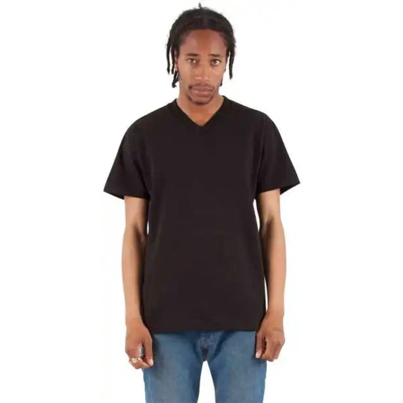 Shaka Wear SHVEE Unisex V-Neck T-Shirt – Black