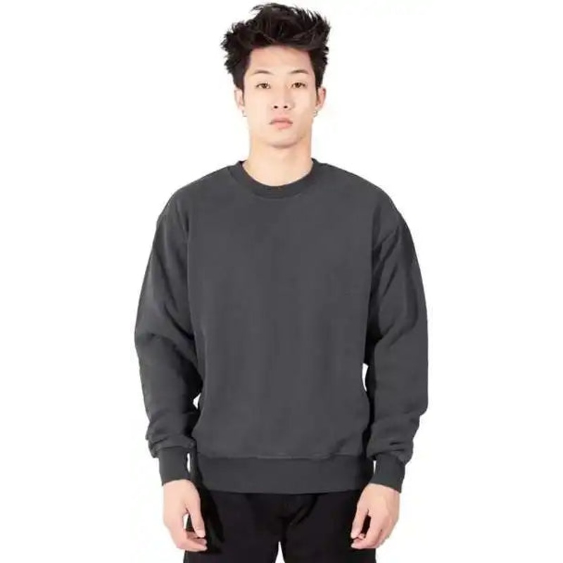 Shaka Wear SHGFC Men’s Los Angeles Garment-Dyed Crewneck Sweatshirt – Shadow