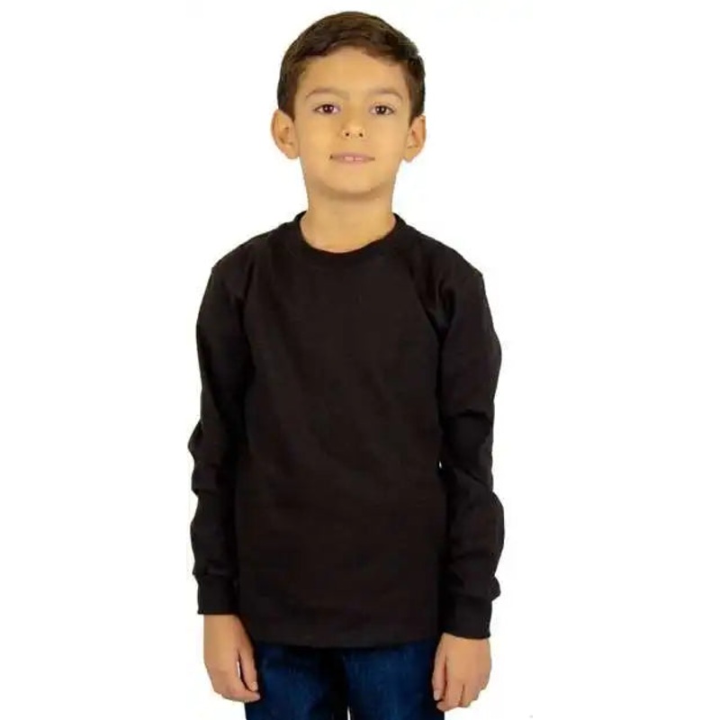 Shaka Wear SHLSY Youth Active Long Sleeve T-Shirt – Black