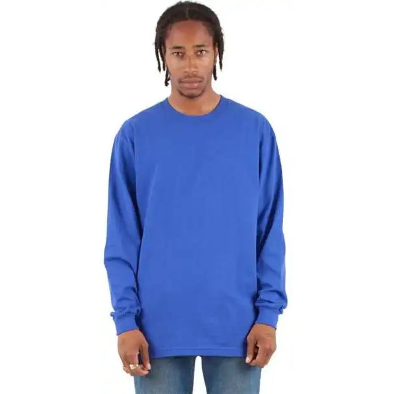 Shaka Wear SHMHLS Men’s Max Heavyweight Long Sleeve T-Shirt – Royal