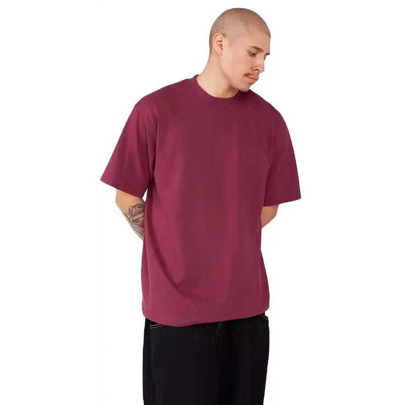 Shaka Wear SHMHSST Men’s Tall Max Heavyweight T-Shirt – Burgundy