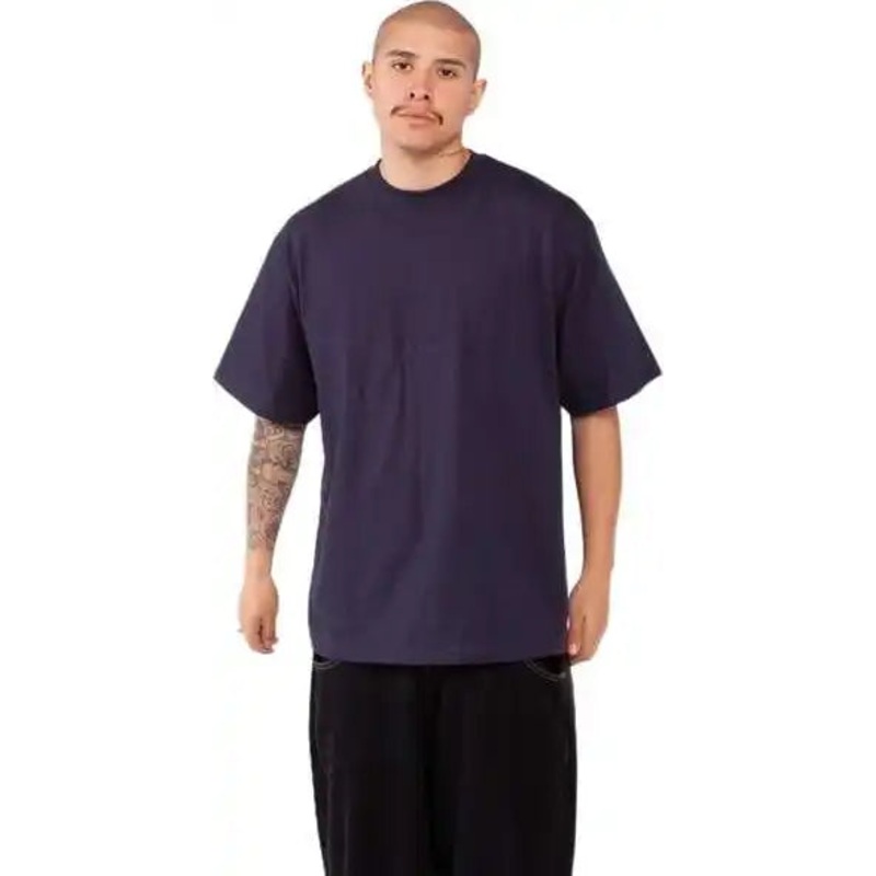 Shaka Wear SHMHSST Men’s Tall Max Heavyweight T-Shirt – Navy