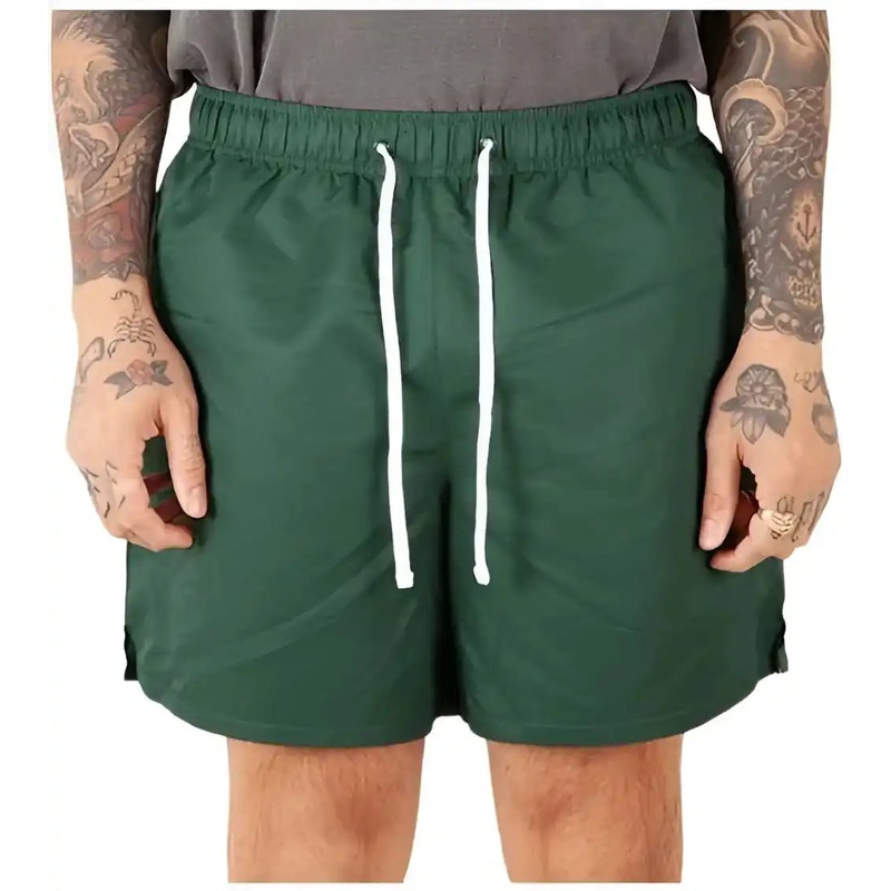 Shaka Wear SHPRS Men’s Poly Running Shorts – Moss