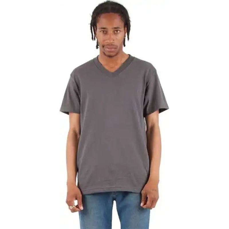 Shaka Wear SHVEE Unisex V-Neck T-Shirt – Dark Gray