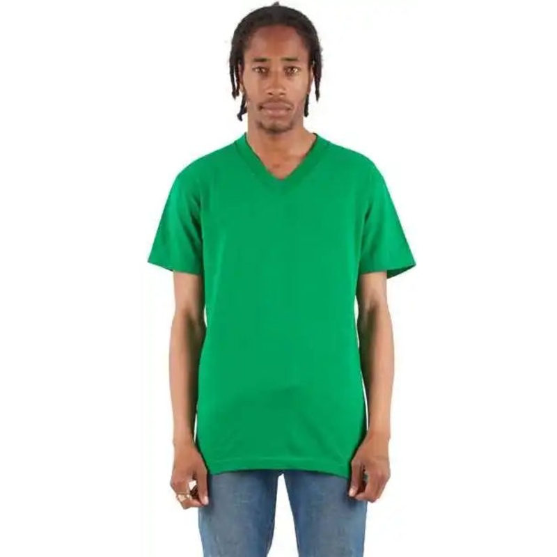 Shaka Wear SHVEE Unisex V-Neck T-Shirt – Kelly Green