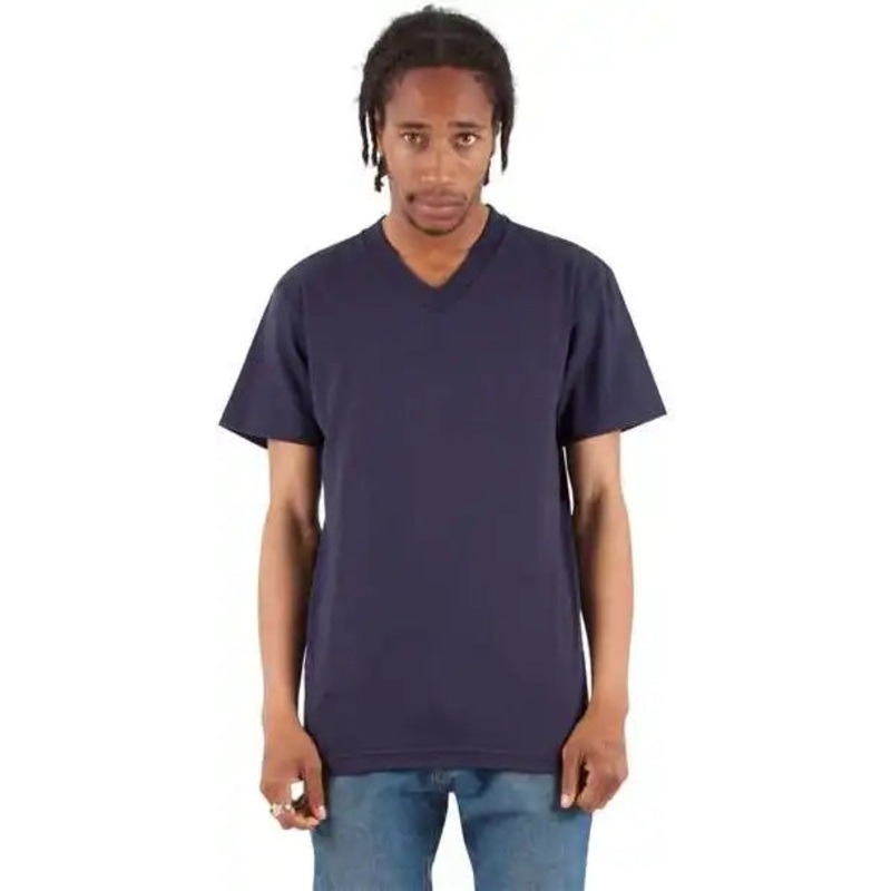 Shaka Wear SHVEE Unisex V-Neck T-Shirt – Navy