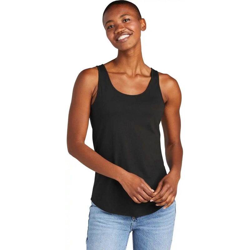 District DT151 Women’S Perfect Tri Relaxed Tank – Black