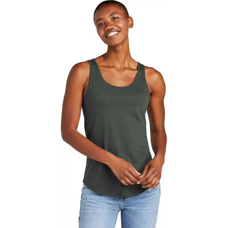 District DT151 Women’S Perfect Tri Relaxed Tank – Deepest Grey