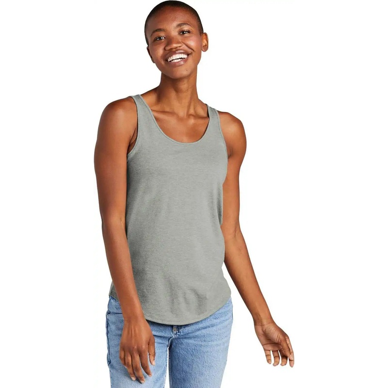 District DT151 Women’S Perfect Tri Relaxed Tank – HtdGrey