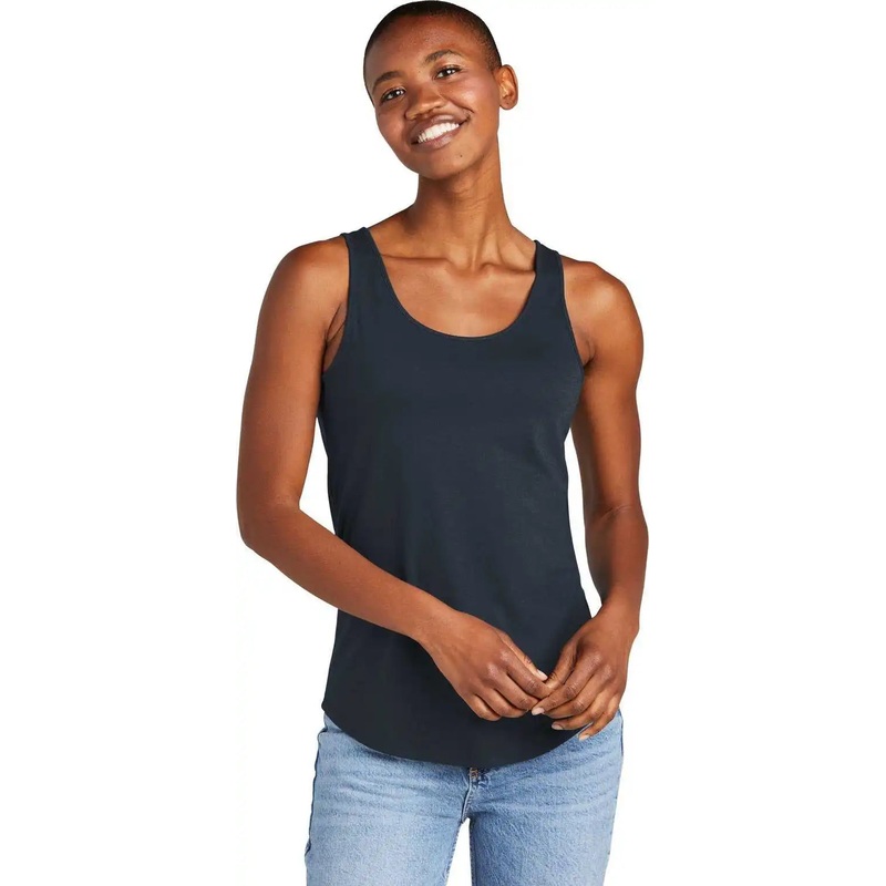 District DT151 Women’S Perfect Tri Relaxed Tank – New Navy