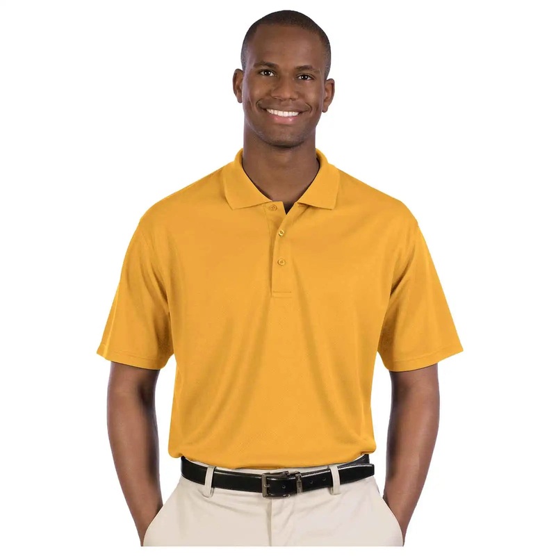 OTTO 601-104 Men’s 5.0 oz. Cool Comfort Mesh Sport Shirts – Gold