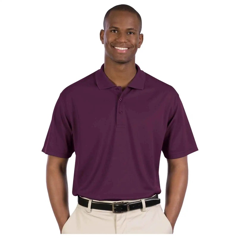 OTTO 601-104 Men’s 5.0 oz. Cool Comfort Mesh Sport Shirts – Maroon
