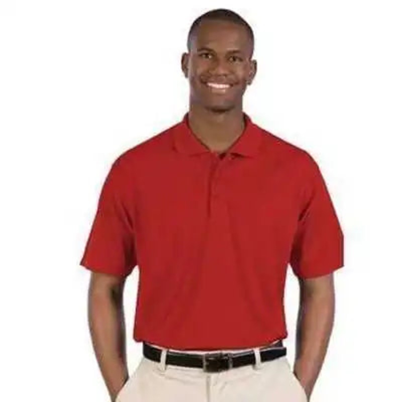 OTTO 601-104 Men’s 5.0 oz. Cool Comfort Mesh Sport Shirts – Red
