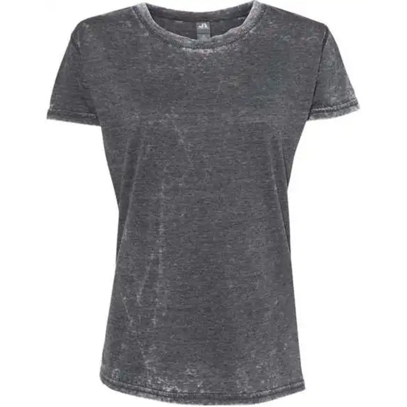 J. America 8116 Womens Zen Jersey Short Sleeve T-Shirt – Dark Smoke