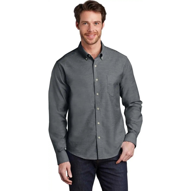 Port Authority S651 Untucked Fit Superpro Oxford – Black