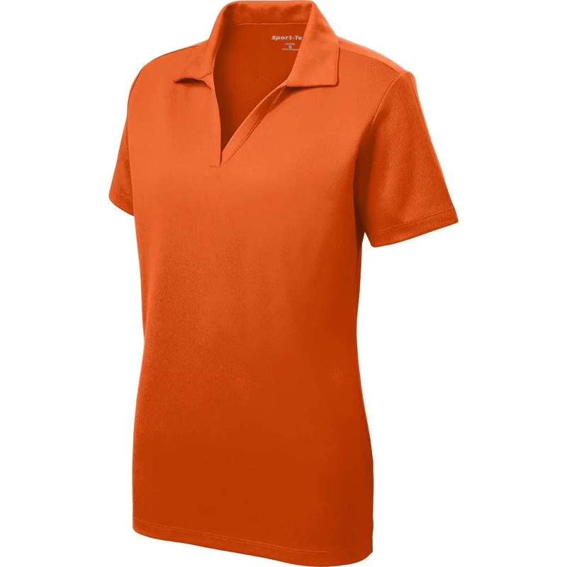 Sport-Tek LST640 Ladies Posicharge Racermesh Polo – DeepOrange