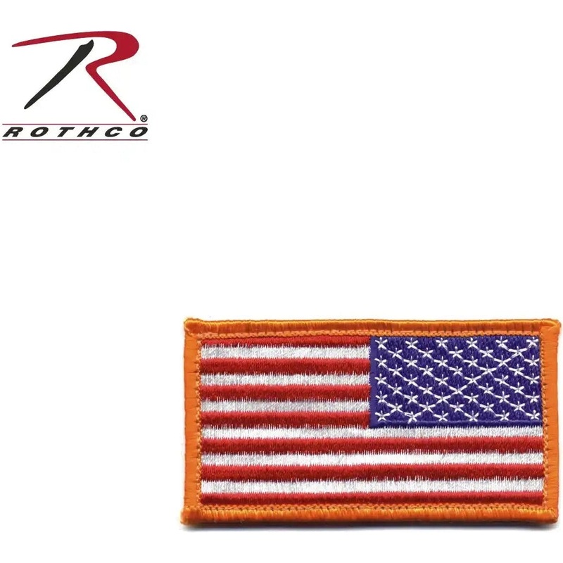 Rothco Mini US Flag Patch With Hook Back