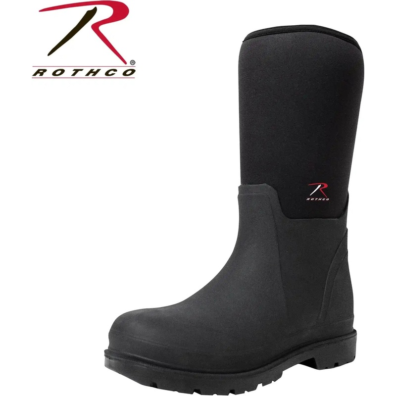 Rothco Waterproof Rubber Boots – Black – 14.5 Inch
