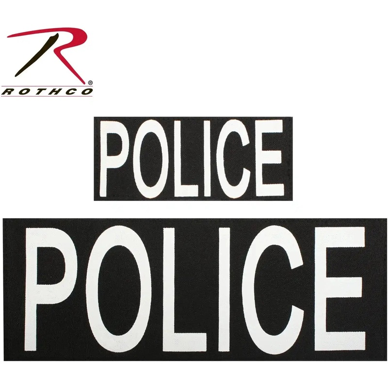 Rothco Police Patch With Hook Back