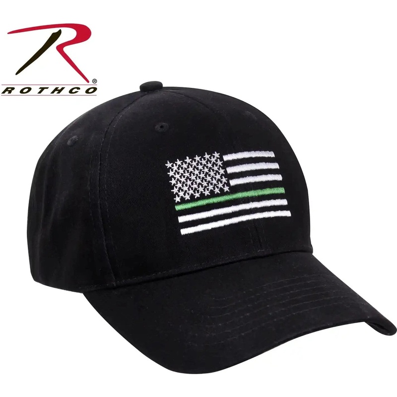 Rothco Thin Green Line Flag Low Pro Cap