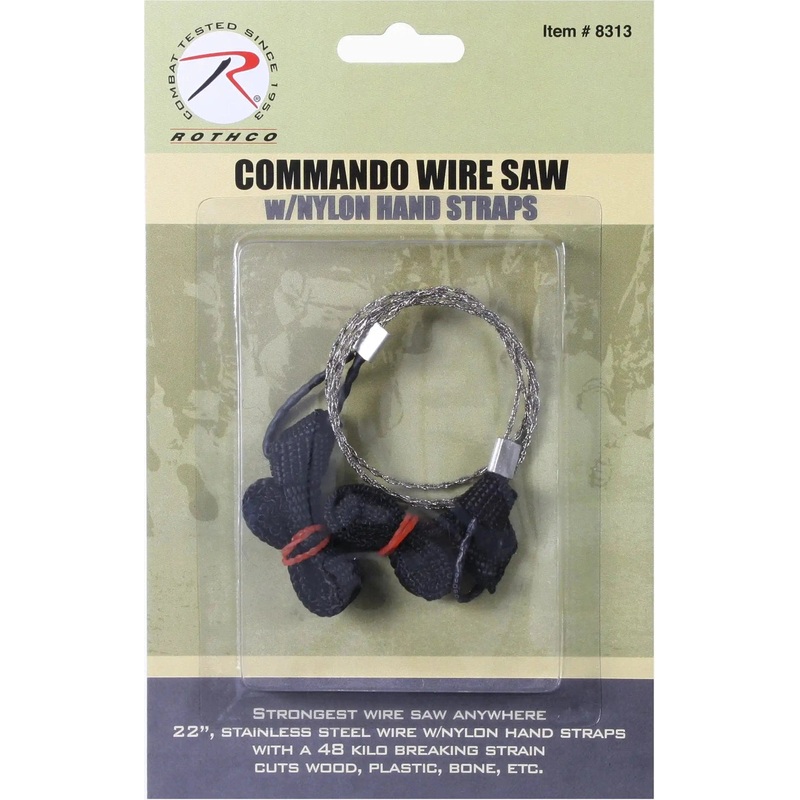 Rothco Commando Wire Saw with Nylon Hand Straps