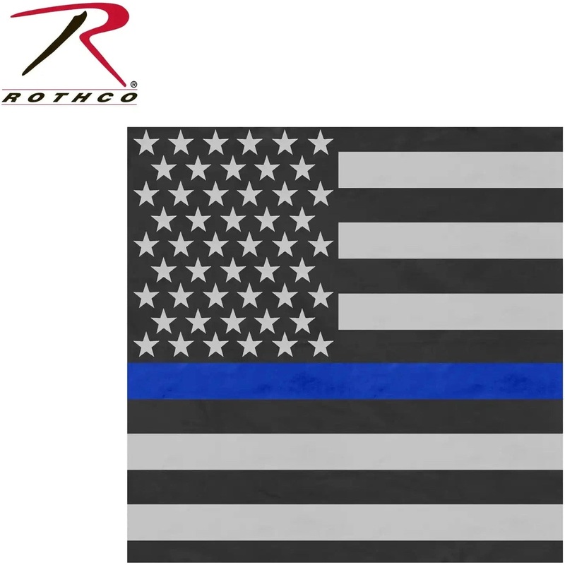 Rothco Thin Blue Line Flag Bandana