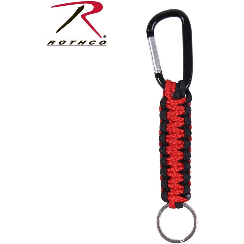 Rothco Thin Red Line Keychain With Carabiner