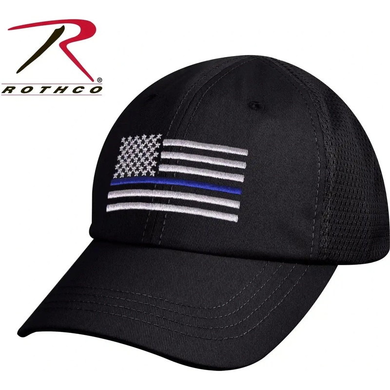 Rothco Tactical Mesh Back Cap With Thin Blue Line Flag