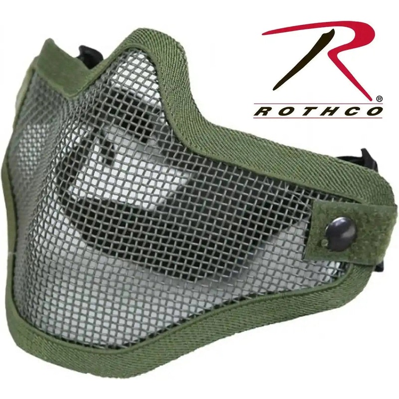 Steel Half Face Tactical Mask|Black Skull