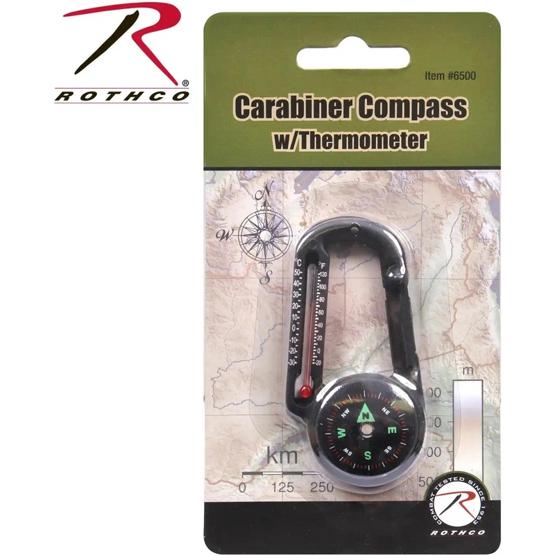Rothco Carabiner Compass/Thermometer