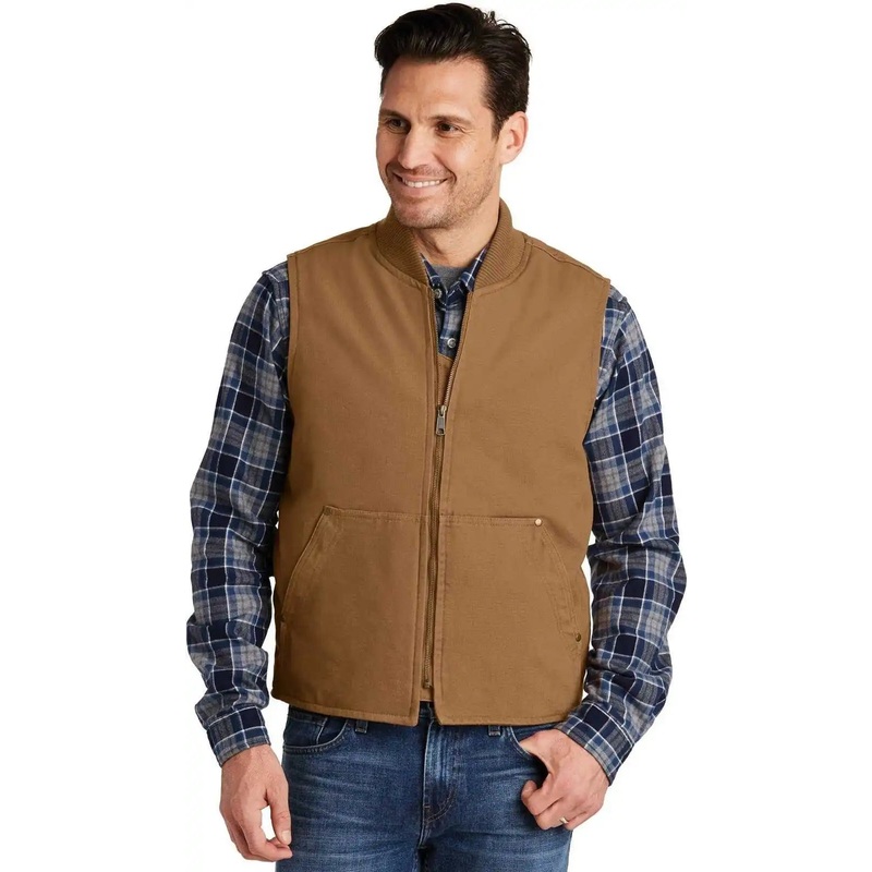 CornerStone CSV40 Washed Duck Cloth Vest – Duck Brown