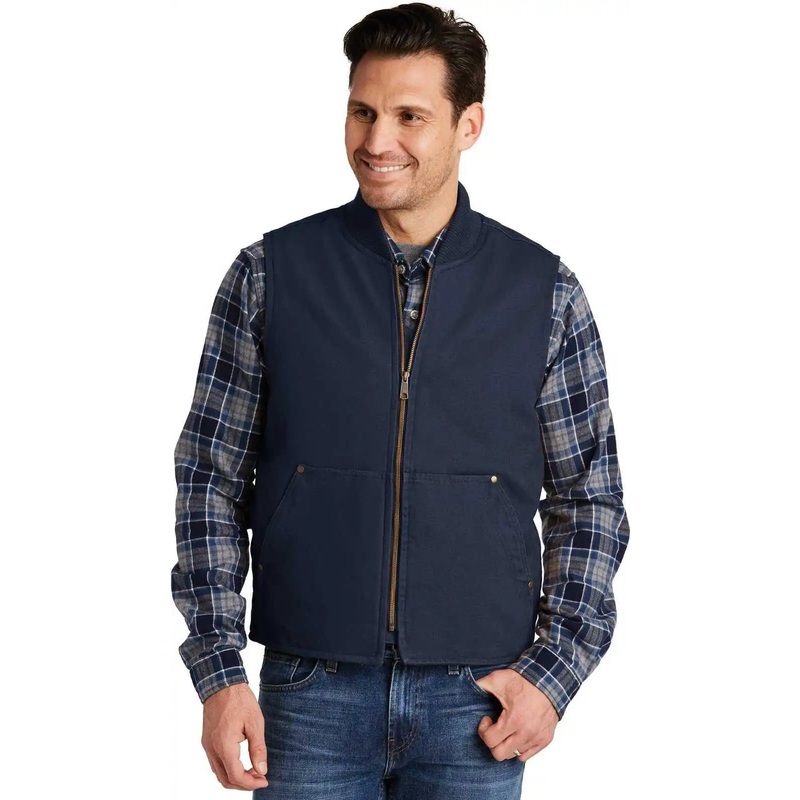 CornerStone CSV40 Washed Duck Cloth Vest – Navy