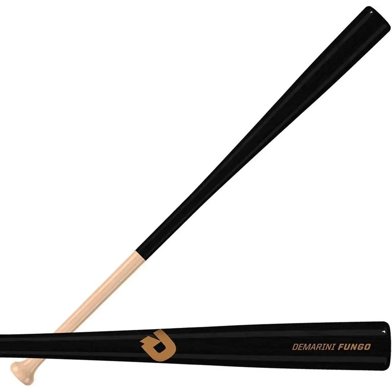 DeMarini Maple Wood Fungo Bat – Natural Black