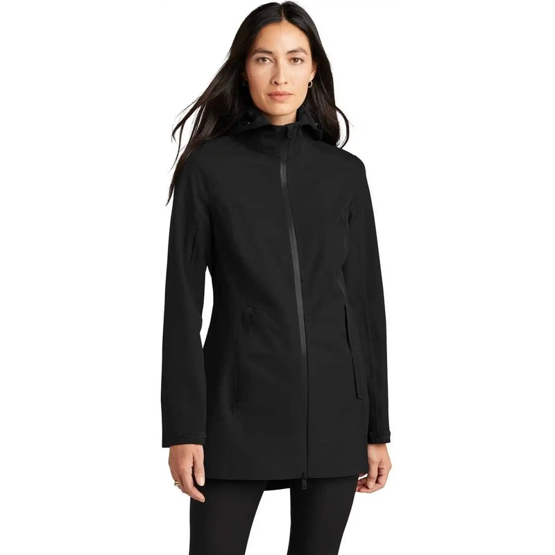 Mercer+Mettle MM7001 Women’s Waterproof Rain Shell – Deep Black