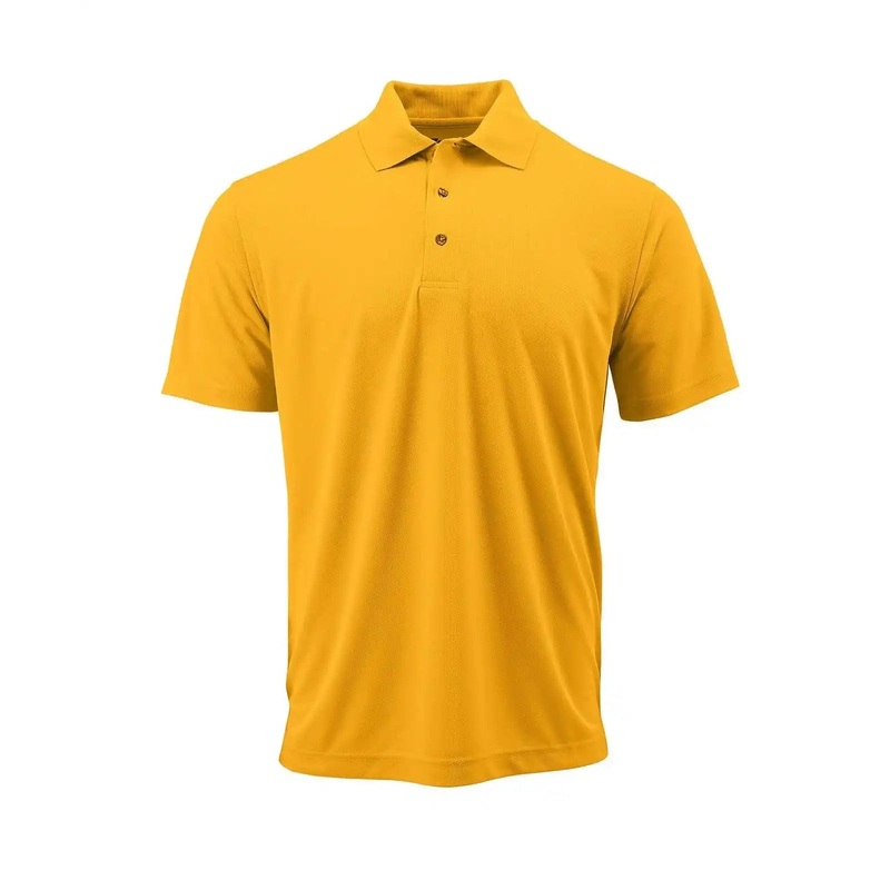 Paragon 108Y Youth Solid Mesh Polo – Gold