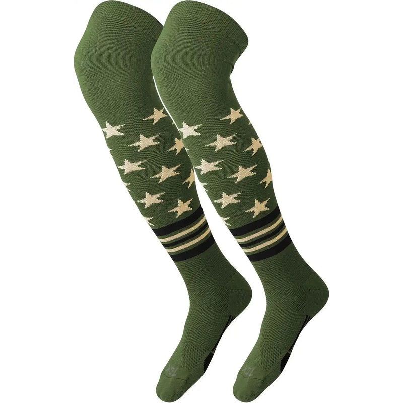 TCK USA Freedom Over the Knee Baseball Socks – Military Green