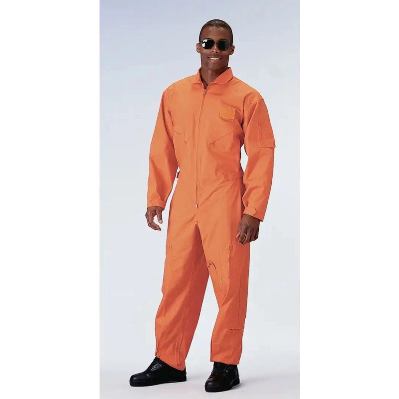 Rothco Flightsuit|Black|Orange|Khaki|Navy Blue|Light Blue|Woodland Camo|Olive Drab|Foliage Green|XS|2XL|3XL|4XL|5XL|6XL|7XL|8XL|S|M|L|XL