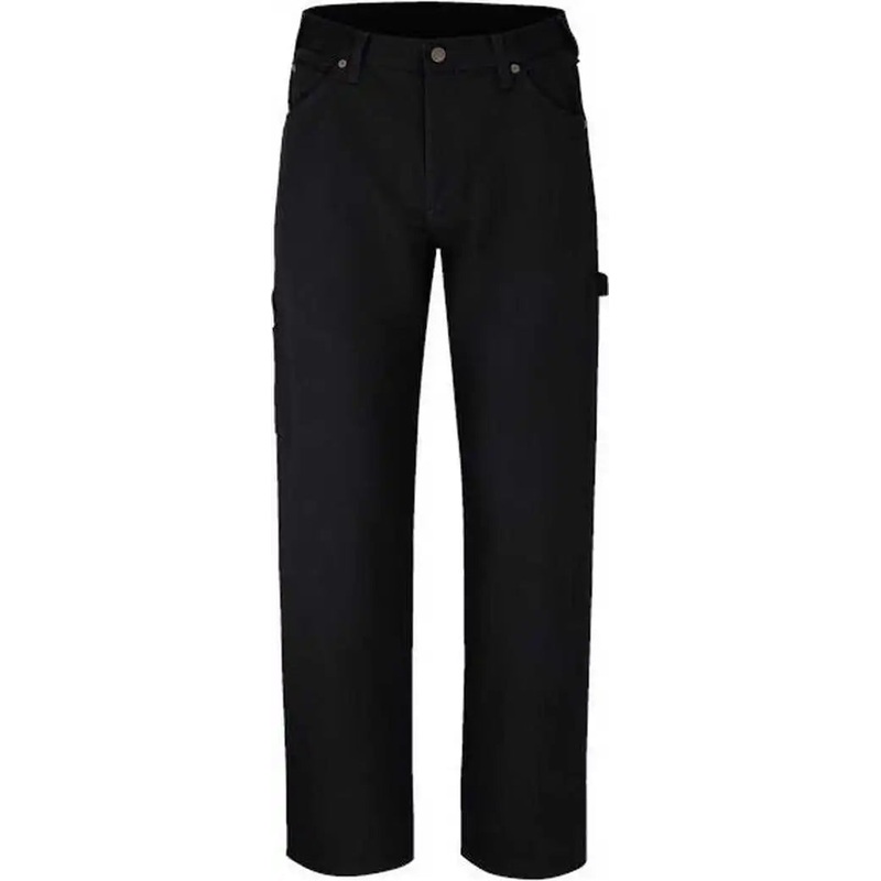 Dickies 1933EXT Duck Carpenter Jeans – Extended Sizes – Rinsed Black – 37 Unhemmed