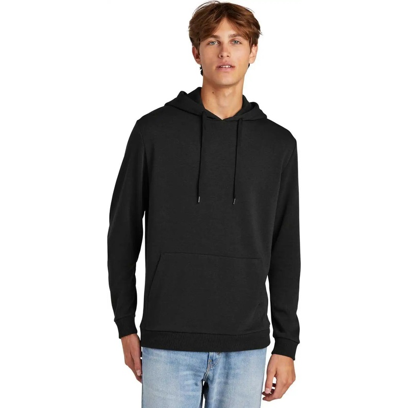 District DT1300 Perfect Tri Fleece Pullover Hoodie – Black