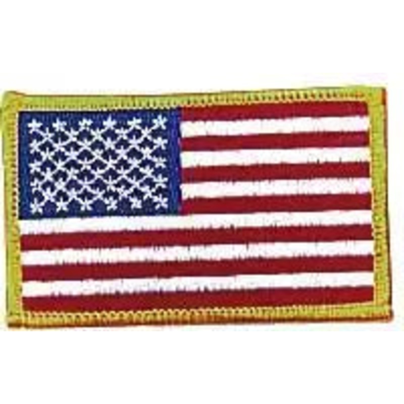 Rothco Iron On / Sew On Embroidered US Flag Patch