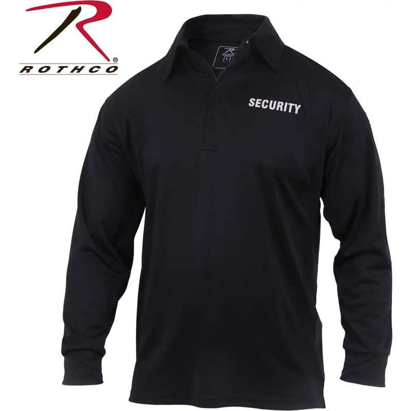 Rothco Moisture Wicking Long Sleeve Security Polo