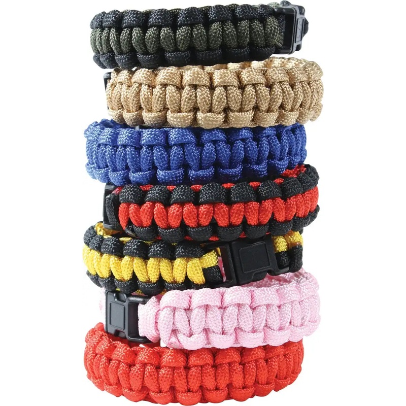 Rothco Paracord Bracelet|Black|Olive Drab|9 Inches|8 Inches