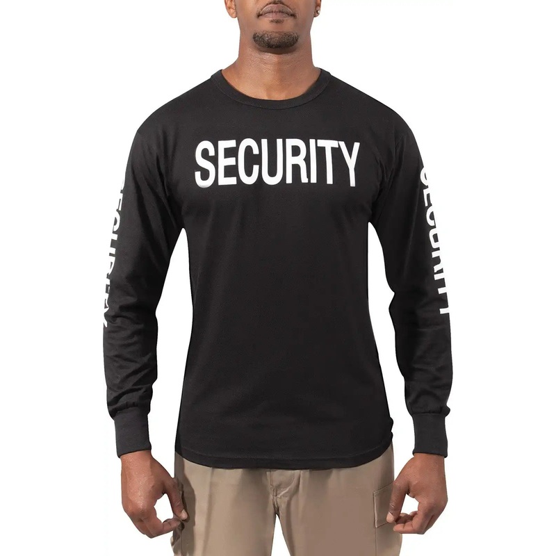 Rothco Long Sleeve Two-Sided Security T-Shirt