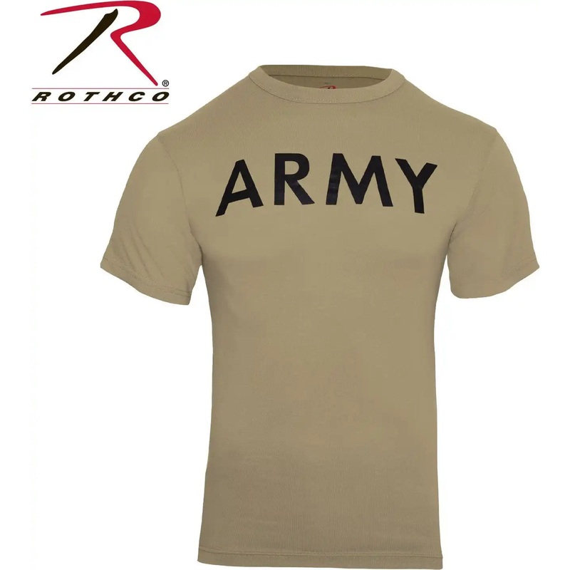 Rothco AR 670-1 Coyote Brown Army Physical Training T-Shirt